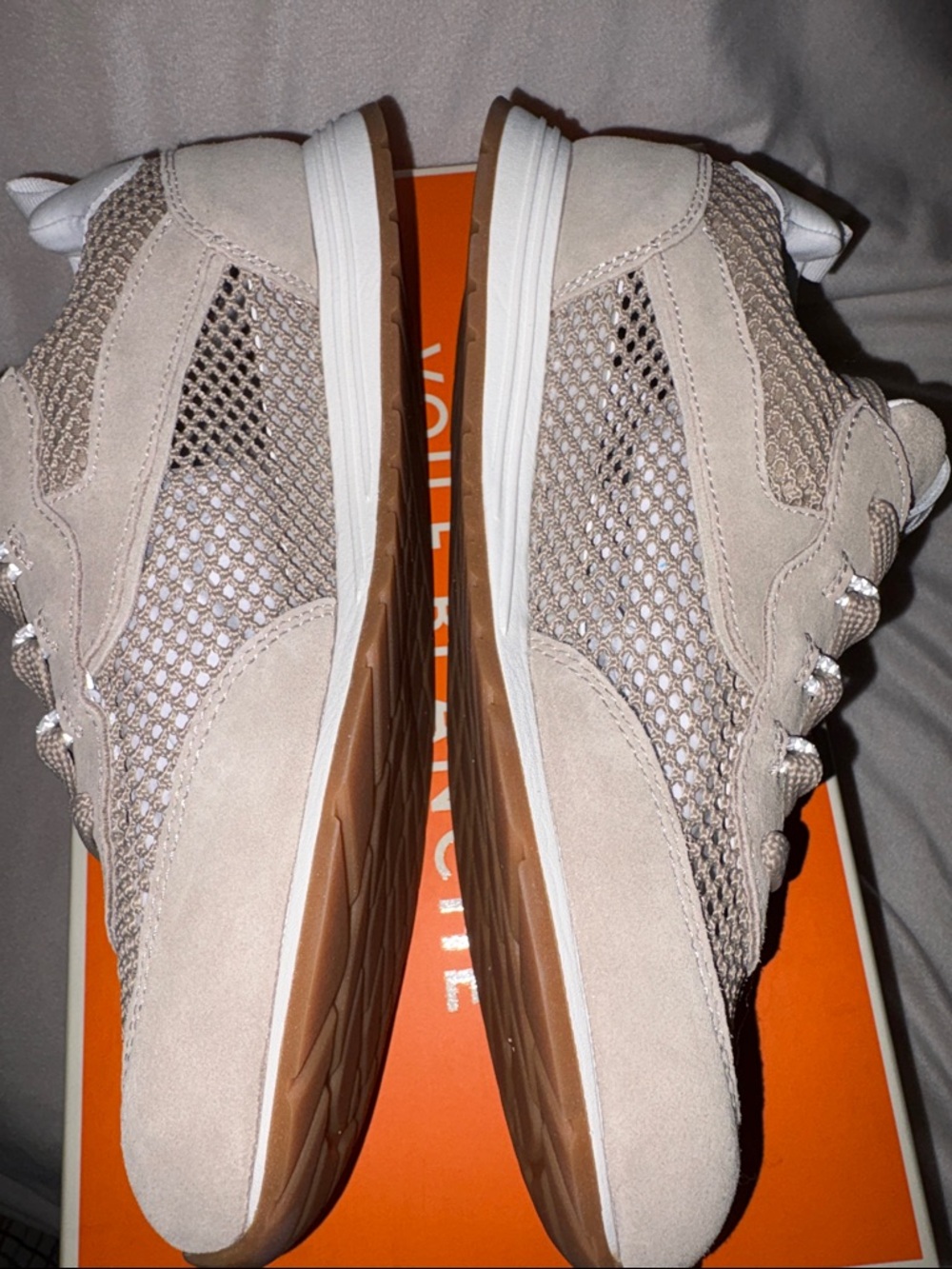 NWT VOILE BLANCHE PLAY Mesh Sneaker in Light Beige - Picture 14 of 16